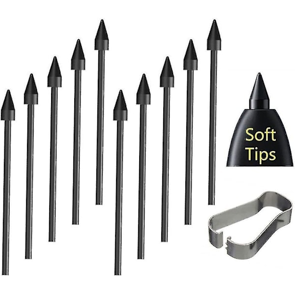 [10 stk.] OEM Tab S7 Bløde Spidser, Nibber [0,7 mm] Erstatning til Samsung Galaxy Tab S7/S7 Plus/S7 FE Stylus-HP