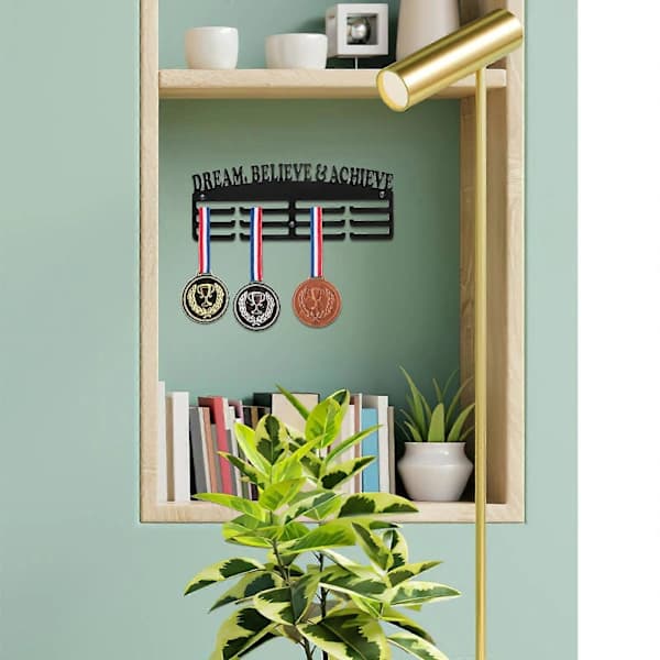 Medaljhållare Medaljutställning Väggställ Medaljer Väggmontering Hedersmedaljer Display Organizer
