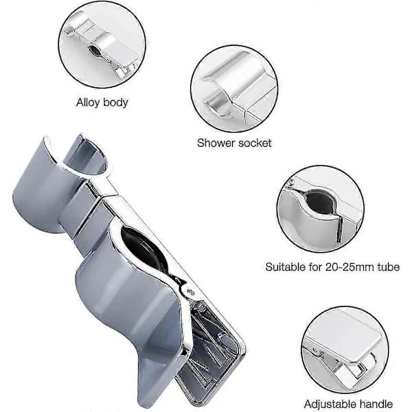 2025 - Hånddusjholder, Dusjhodeholder, Utskiftbar Hånddusjholder, Dusjholder, Diameter 18-25 mm