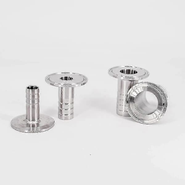 Rustfri slangekobling med Tri Clamps - 16mm til 25.4mm Ferrul
