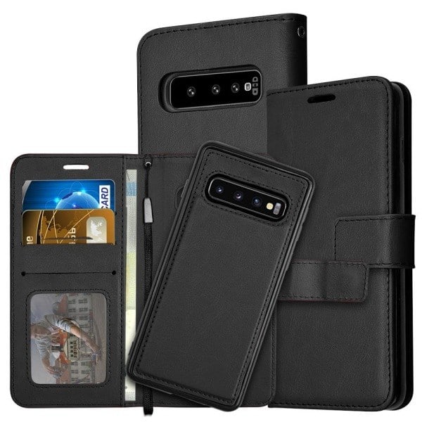 Samsung S10e - Kotelo / Magneettikuori 2 in 1 - Valitse Väri! Musta Musta