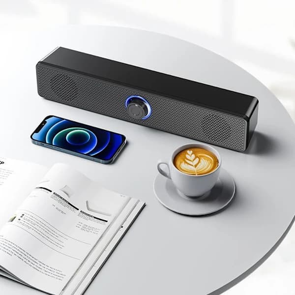 1002 Wired Dual Speaker, 3511 Wireless Bluetooth, USB Powered, 3.5mm AUX, 3D Avoided LED Lights