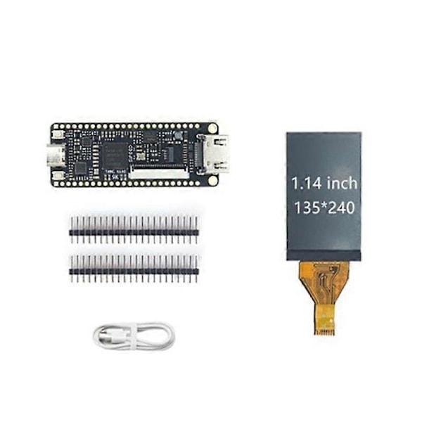 CASA För Tang Nano 9K FPGA Gaoyun GW1NR-9 RISC-V RV -Kompatibelt Utvecklingskort+1.14 Tums SPI-Skärm+2