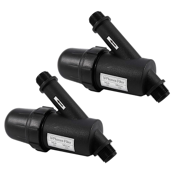 CASA 2 stk. Hagevanningsnett Filter Skjerm Sprøyte 3/4 Tommer 120 Mesh Hagearbeid Dryppvanning Fontene