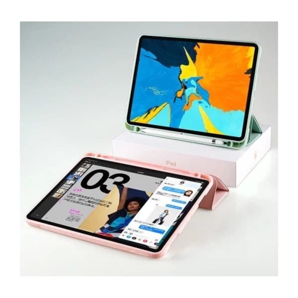 Tech-Protect iPad 10.2 2019/2020/2021 Cover med Penholder Sort