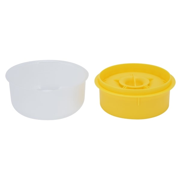 Eggeplommeseparator med oppsamlingsbase, kjøkkenhjelpemiddel for matlaging/baking, sikker og holdbar eggeseparasjon, design med flere hull for