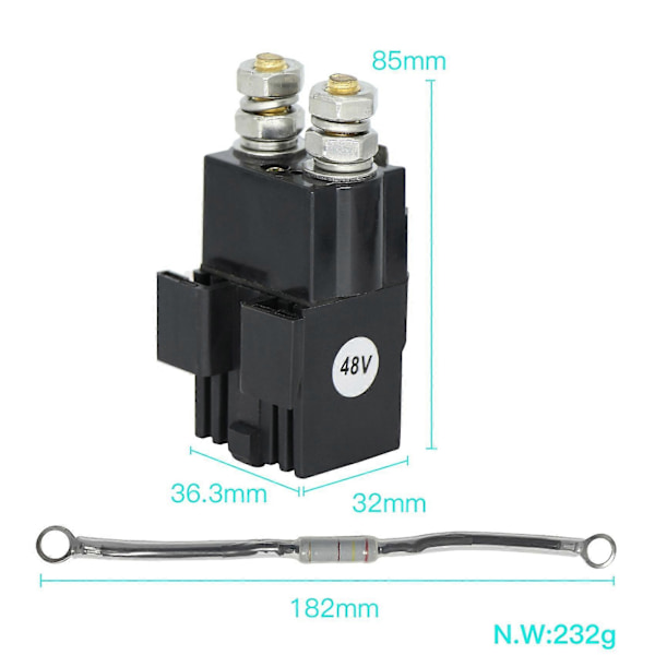 CASA Relé-motstand for Club Car Golfbil 48 Volt Solenoid & Precedent 102865901 1014947