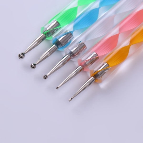 20-pack - Nagelborstar / Nagelkonst - Vita nagelborstar