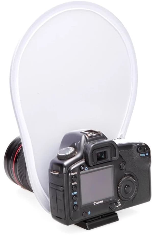 Kamera Blitz Diffuser, Sammenfoldelig Softbox Lys Diffuser, PU Materiale, Til Fotografering Og Studie, Hvid