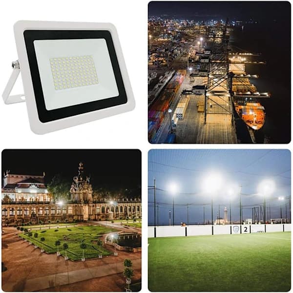20W LED-flomlys Hvit Reflektor Ultratynn Flomlys IP66 Wa