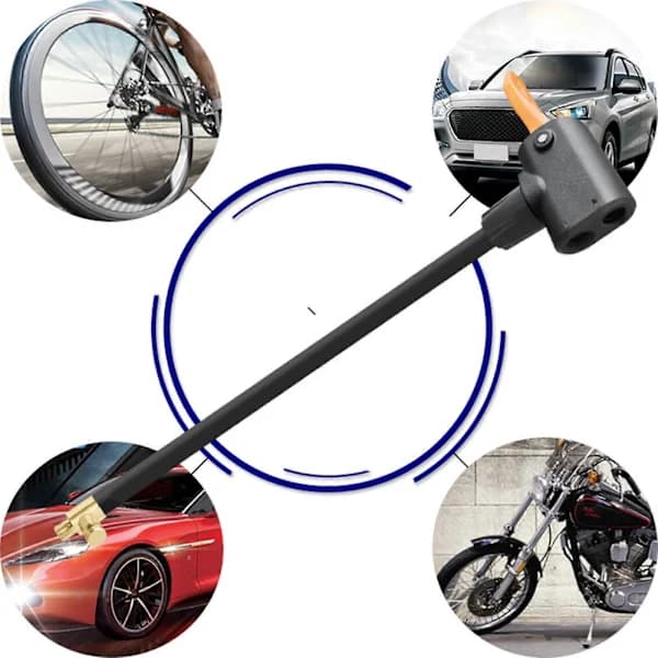 Flexibel slangkoppling för luftkompressor Däckpumpningsslang Cykelutrustning Däckpump Förlängningsslang
