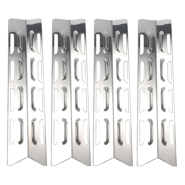 4-pack värmeplåtar för Master Forge, Perfect Flame, värmefördelare i rostfritt stål, reservdelar för gasolgrill