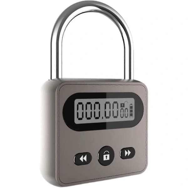 [CA] Metall Timerlås Rustfritt Stål Multifunksjonell Intelligent Hengelås Bakgrunnsbelyst Display 999 Timer