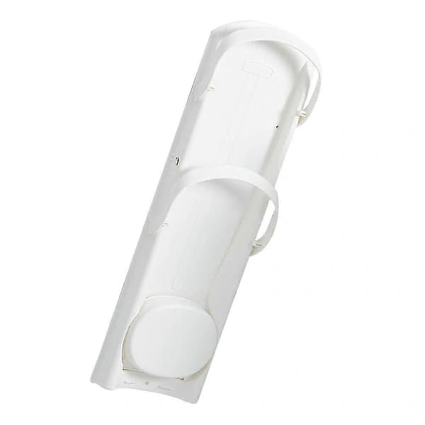 Vikbart väggmonterat ABS paraplyställ för hem och hotell - Vit 54x17cm