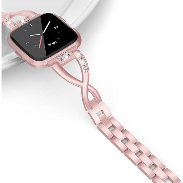 Bling-armband kompatibelt med Fitbit Versa/Versa 2-band för kvinnor