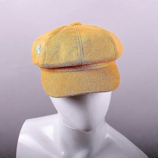 KPop-inspirert Baker-caps for gutter, tenåringer og voksne - Gul cosplay-hatt for idolfans