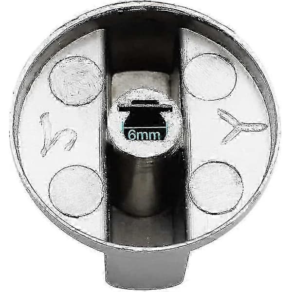 [CA] 6 stk. Universal Metallkontrollknapper Komfyrknapper 6mm Universal Kontrollknapper Komfyrknapper Komfyr Knapper