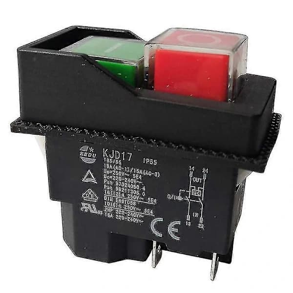 Elektromagnetiske afbrydere Trykknapafbryder til haveredskaber Kjd17 220v 4-benede terminaler