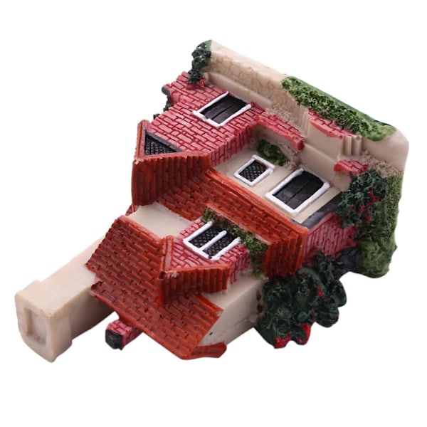 CASA 4X Sød Mini Resin Hus Miniature Hus Eventyrhave Landskab Hjemmehave Dekoration Resin Håndværk