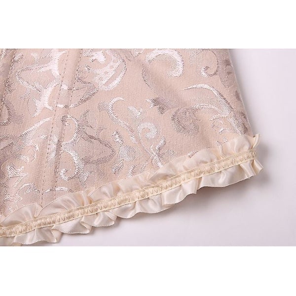 Jacquard-vest shapewear, stropløs korset Lysegul Lysegul XS Light Yellow XS