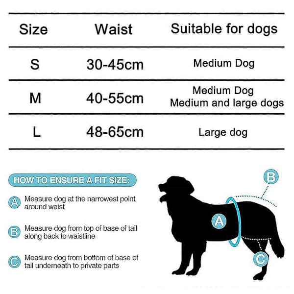 Genanvendelige vaskbare hundebluser, meget absorberende hundebluser Sort