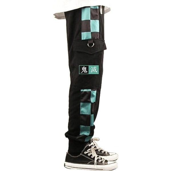 Kamado Tanjirou -collegehousut Tomioka Giyuu -collegehousut Agatsuma Zenitsu -lenkkeilyhousut Housut Casual Sport -housut XXL（noin） XXL