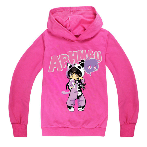 Barn Pojkar Flickor Aphmau Hoodie Långärmad Toppar Sweatshirt Tröja Grön 160cm