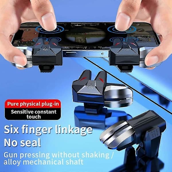 Pubg Mobile Trigger Kontroller 4 Triggere L1r1 L2r2 Gamepad For Android Iphone Ios Mobiltelefon