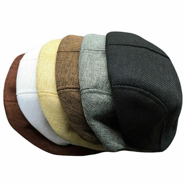 Golfcaps for menn, flat caps, SVART black