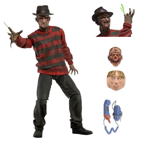 NECA 7\" Freddy Krueger 30 års Jubilæum Nightmare On Elm Street Figur