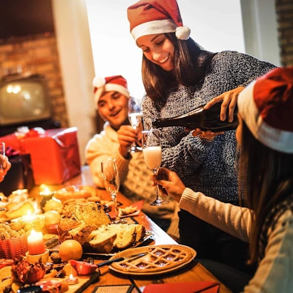 12-pak Julemandshuer til julefrokost og kontorfejring