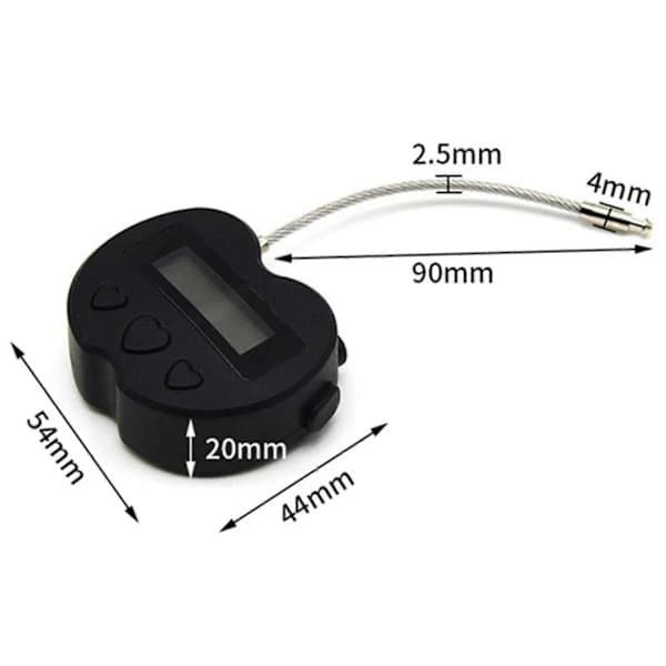 [CA] 2x Smart Tidslås med LCD-display & USB Oppladbar Timer [JUN]