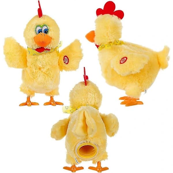Galen Plysjkylling Legger Egg Lyd Musikk