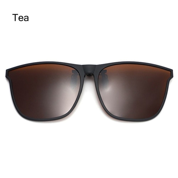Polariserade Clip-On Solglasögon för Män, Körglasögon TEA TEA Tea