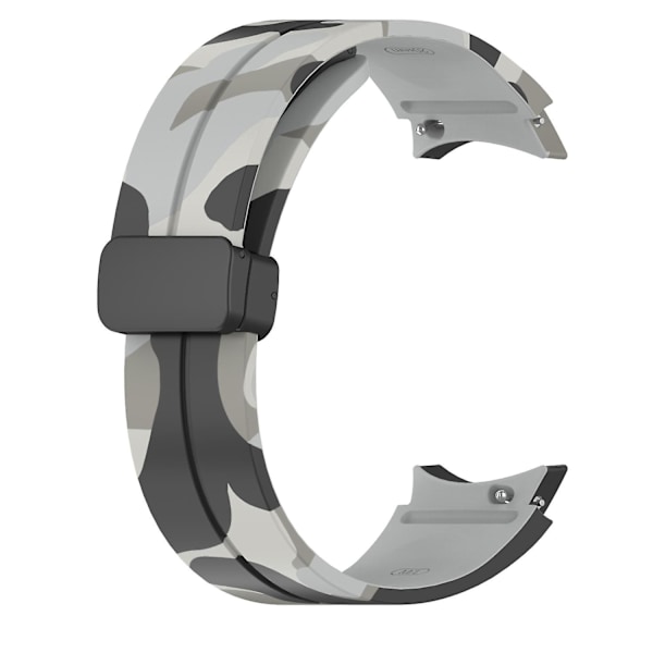 Camo silikone armbånd til Samsung Galaxy Watch 5 Pro 45mm/Watch 4/5 40/44mm/Watch4 Classic 42/46mm Light Grey