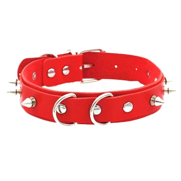 Krage Halsband Hänge Halsband RÖD Röd[ca]