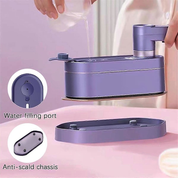CASA Portabelt Ångstrykjärn för Kläder 1200W Handhållet Reseångstrykjärn 8 Lägen Mini Ångstrykjärn för Hem och
