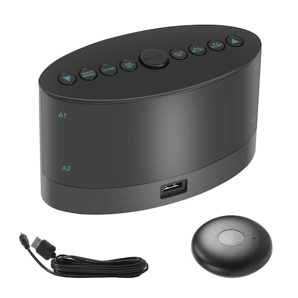 {ca}Extra Högljudd Väckarklocka med Trådlös Sängvibrator, Vibrerande Dubbel Väckarklocka för Tunga Sovare, Döva