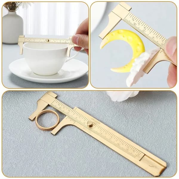 2 dele Messing Vernier Bremsekaliper Lomme Bremsekaliper Handy Bremsekaliper[ca]