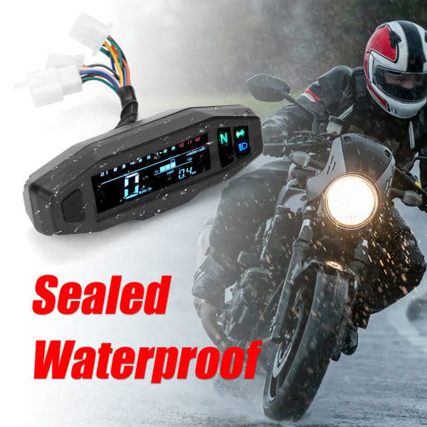 Motorcykel modificeret mini mini højopløselig LCD-hastighedsmåler