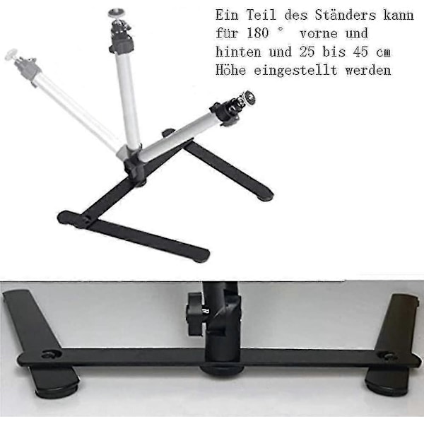 CASA Justerbart Telefonstativ, Telefonholder for Opptak, Overhead Telefonfeste, Bordstativ for Skissering Matlaging Opptak