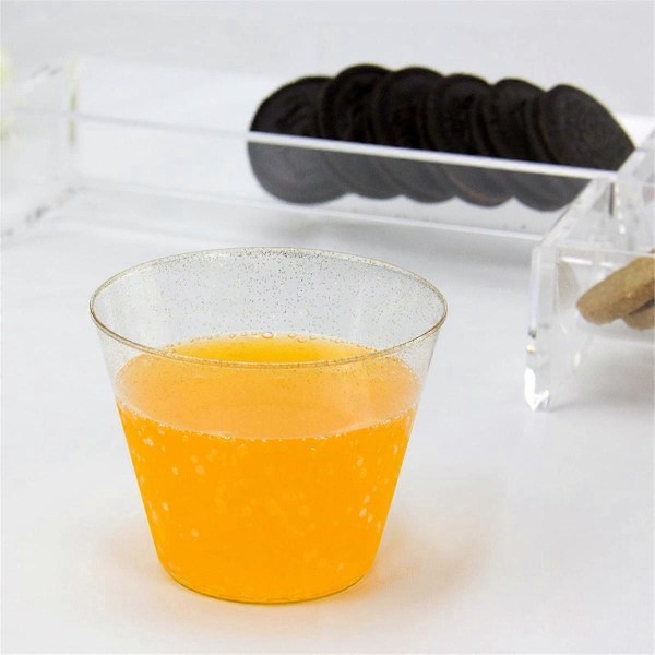 CASA Klar Kjeks Serveringsbrett, Transparent Macaron Displaybrett, Rektangulær Kjeksholder for Servering