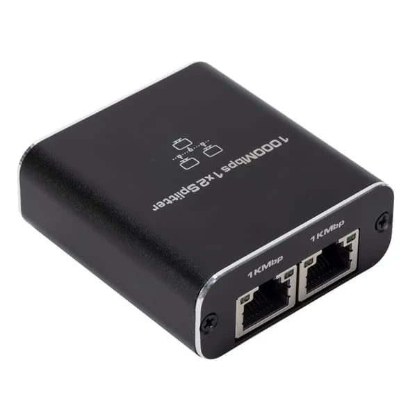 TS-RJ45-Splitter 1 til 2 for 1000M Netværk