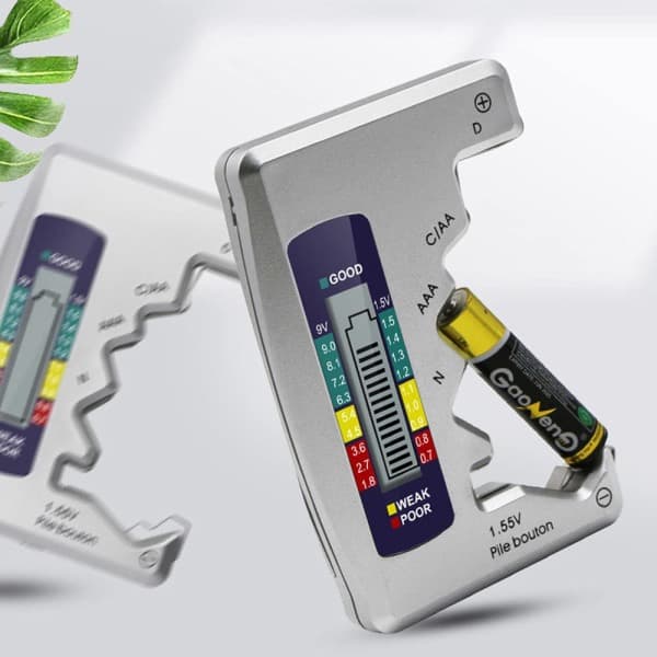 Universal Batteritester med LCD-display, Digital Batterikapacitetsniveaudetektor til Flere Formål
