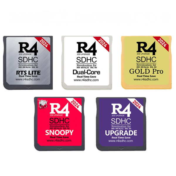 R4 Spelkort R4 Burning Card 2024 Ny Version R4I SDHC Silver Card Gold Card White Card NDS Spelkort COM Snoopy 2024 COM Snoopy 2024