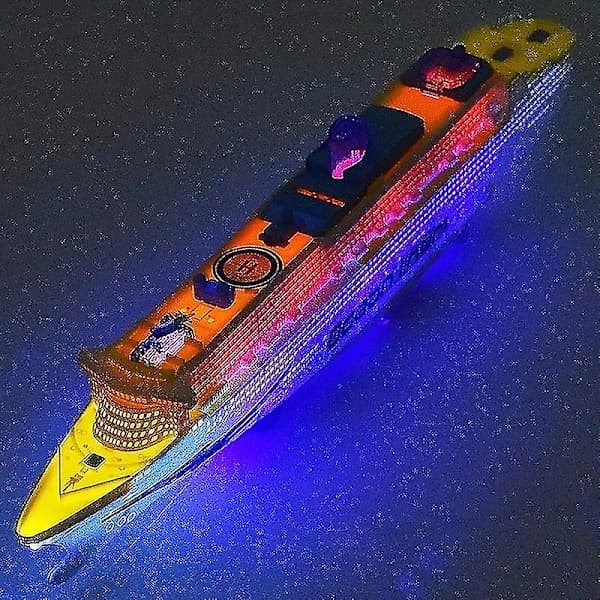 Elektrisk Oceanliner Krydstogtskib Legetøj Blinkende Musikalsk Børn Pædagogisk Model