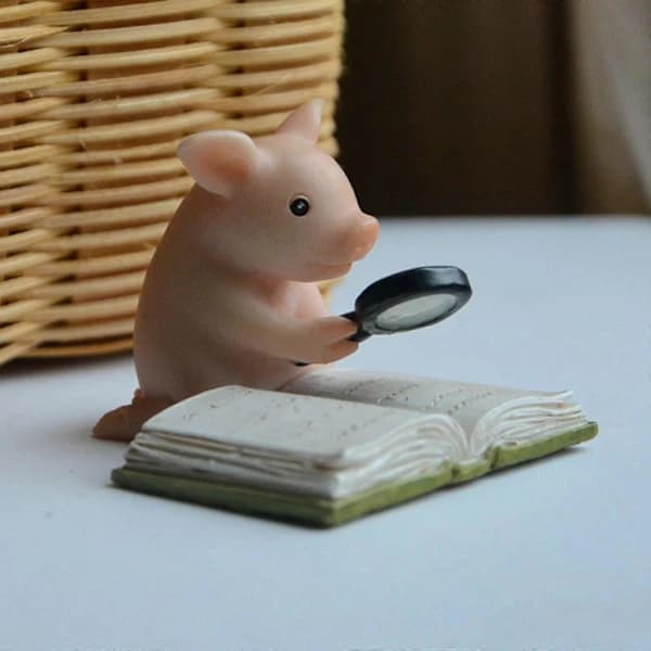 Mini Resin Gris Figur 2-3cm Ornament Gåva