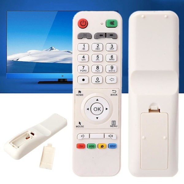 Fjärrkontroll för Great Bee IPTV Arabisk Box Reservdel Vit