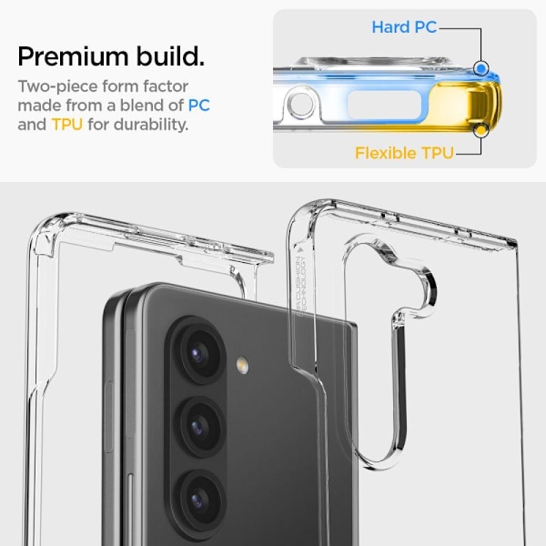 Spigen Galaxy Z Fold 5 Skal Ultra Hybrid Kristall