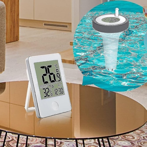 Pooltermometer Digital Wifi Termometer Med Digital Pool Termometer, LCD-Skærm, IPX7 Flydende Termometer Til Pool (ZYH)-WELLNESS
